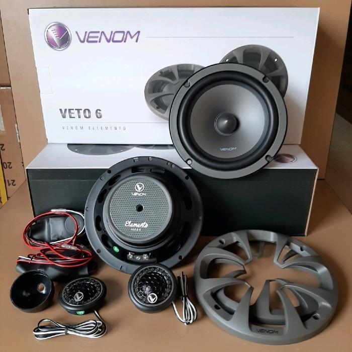 Split Venom Veto 6 Inch Venom Ellemento Veto 6 Original Venom Speaker Audio Mobil Venom