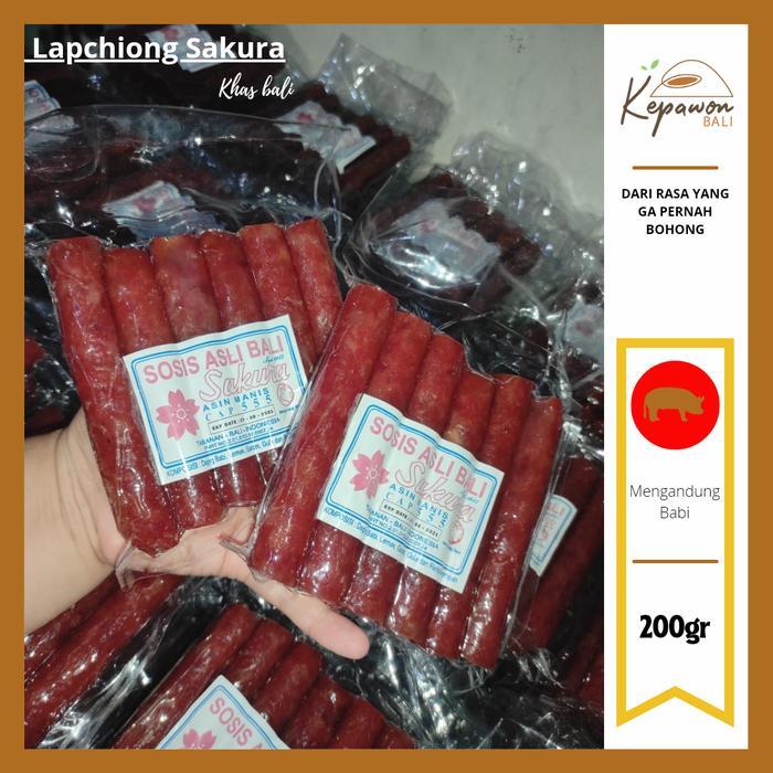 Sosis Babi / Lapchiong Sakura Asli Bali Asin Manis Enak Tbk