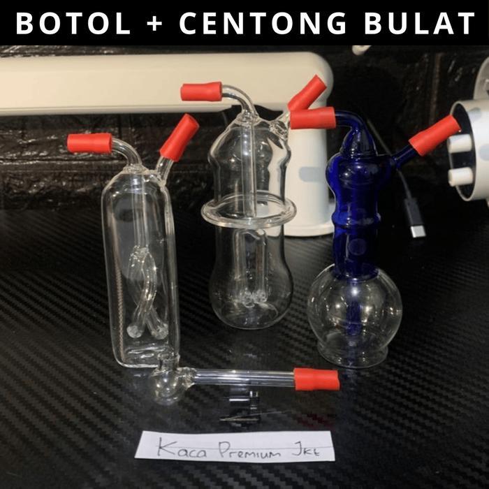 Botol Pipet Kaca Jar / Botol Kaca Jar Tutup Gold