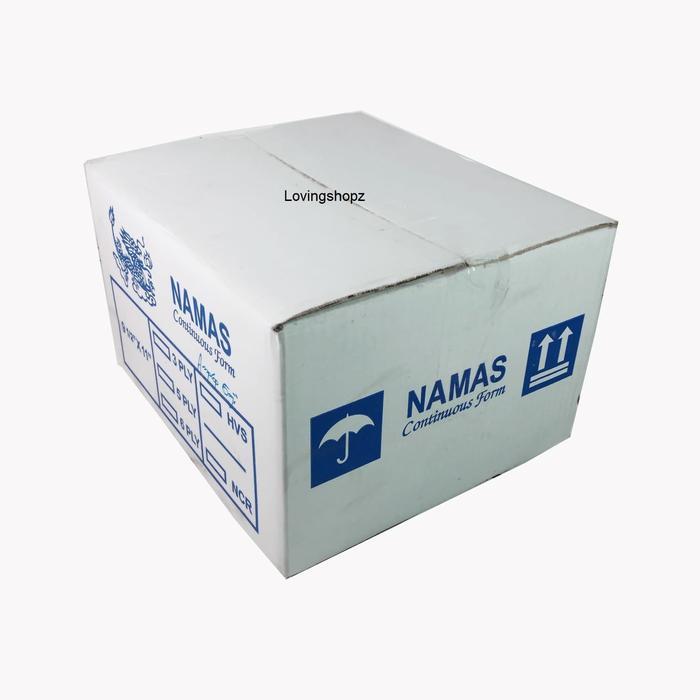NAMAS Kertas Slip Gaji Carbonized Continuous Form Confidential Box Stationery Ukuran 1/2 Quarto Isi