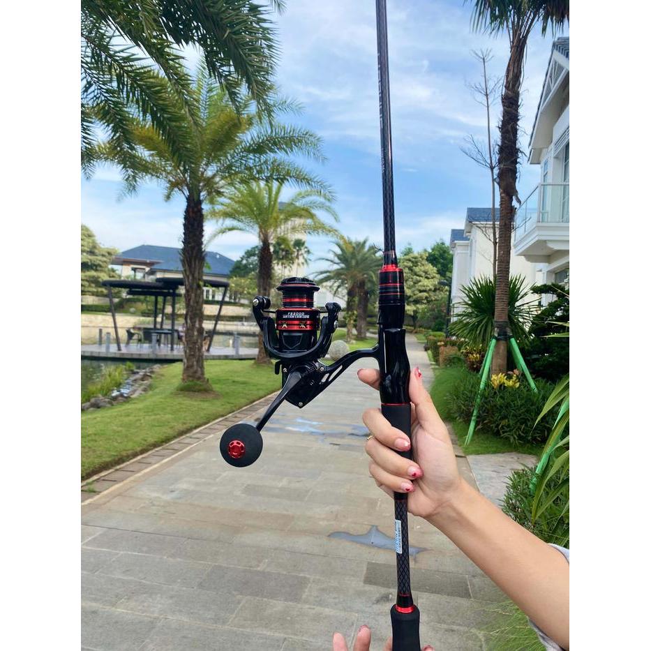 Maguro - Joran Pancing Set Dengan Bahan Serat Karbon 1.8M/2.1M Pancing Set Lengkap Untuk Spinning