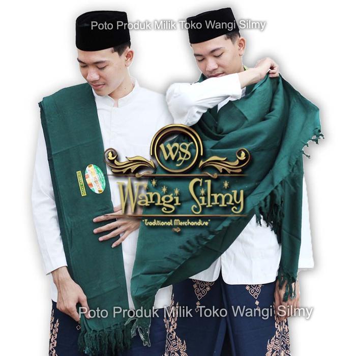 Sorban Rida Hijau Tua Polos Panjang Rida Solo Rayon Surban Habib Haji RIDA/SORBAN SOLO POLOS