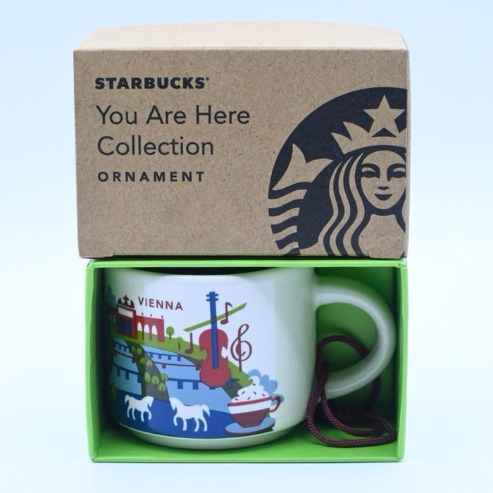 Starbucks Mug Gelas You Are Here Ornament Vienna Wien Austria YAH 2oz 59ml Collection Koleksi