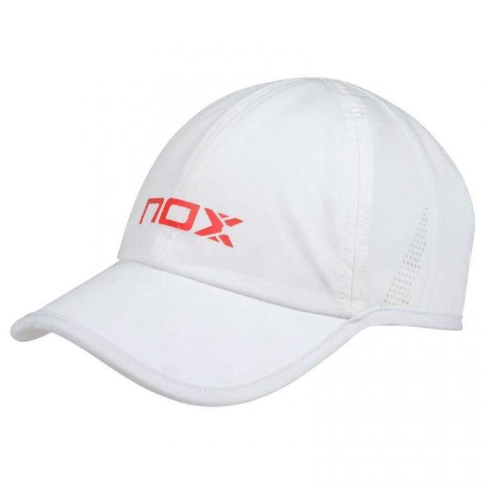Topi Padel Keren Nox White Red Cap / Blanco Rojo