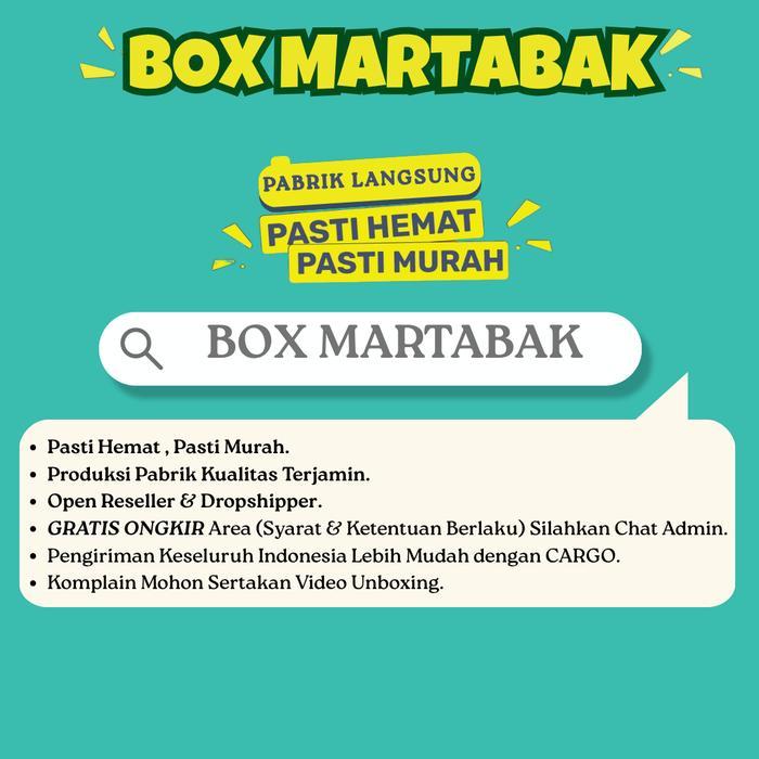 {30 Pcs] Box Martabak Manis / Dus Martabak Polos Laminasi / Dus Donat Mini / Dus Kue Cup Cake /