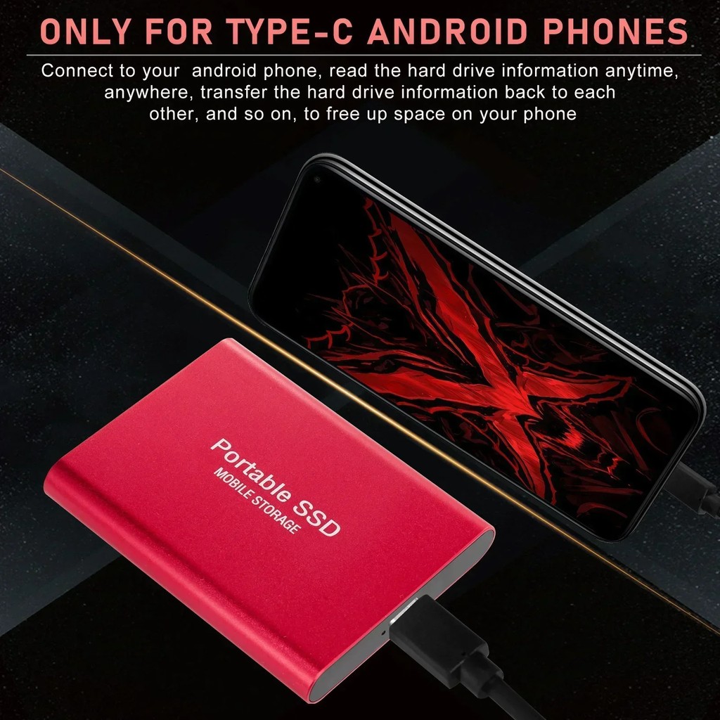 External Hard Drive 2TB High-Speed SSD 1TB Portable External SSD Hard Disk USB3.1 Solid-state Disk