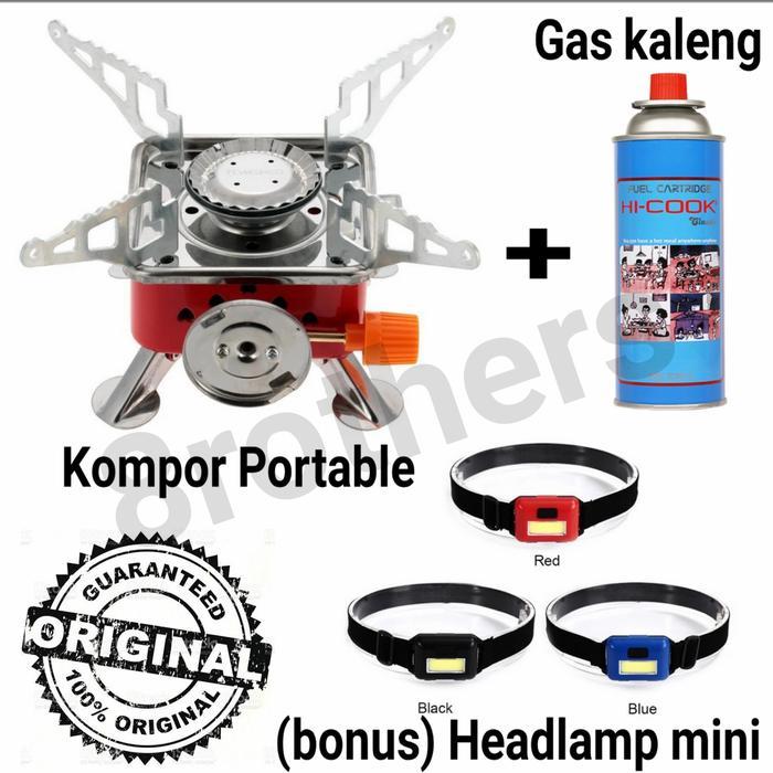 Paket kompor gunung dan gas hicook - kompor portable gas kaleng