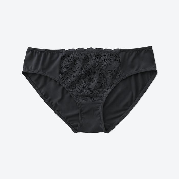 Brahouse Panty Mini Celana Dalam Wanita Model Mini Bahan Halus Elastis Poliester Spandex Warna Hitam