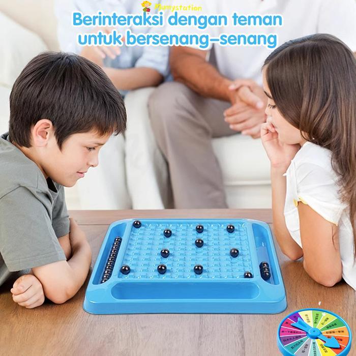 Mumystation Permainan Magnetik Catur Magnet Mini Mainan Catur Anak Magnetis Catur Magnet Mini