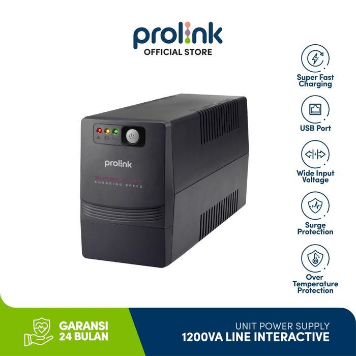 Ups Prolink 1200Va 1200 Va 1201 Sfcu + Stabilizer Terlaris