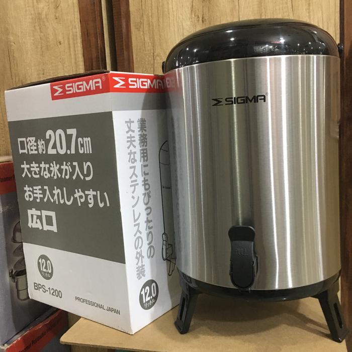 Terbaru [Promo!] Sigma Termos 12 L Jumbo Dispenser Air Jepang Cafe Kopi Teh