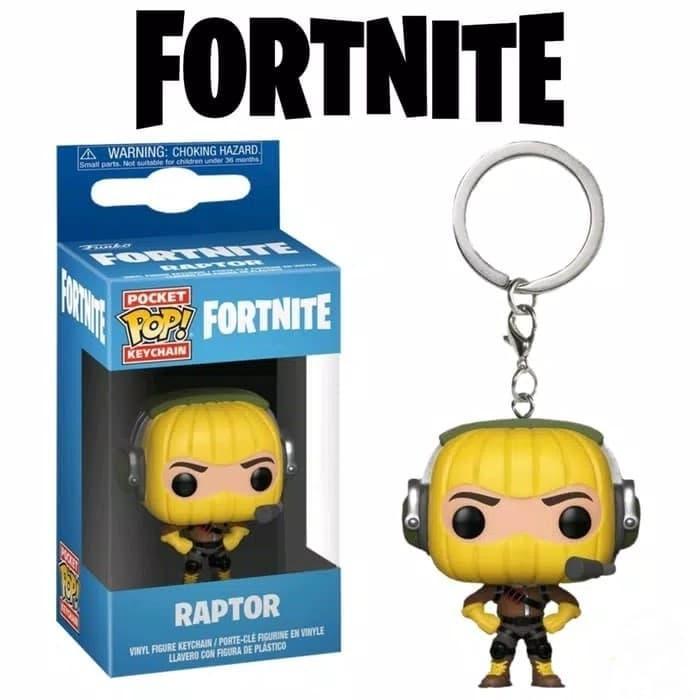 HOT SALE!!! ORIGINAL FUNKO POP! POCKET KEYCHAIN GAMES FORTNITE - RAPTOR TERMURAH