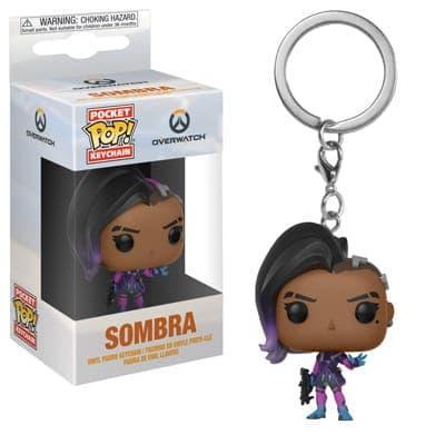 HOT SALE ORIGINAL FUNKO POP POCKET KEYCHAIN GAMES OVERWATCH - SOMBRA W GUN TERMURAH