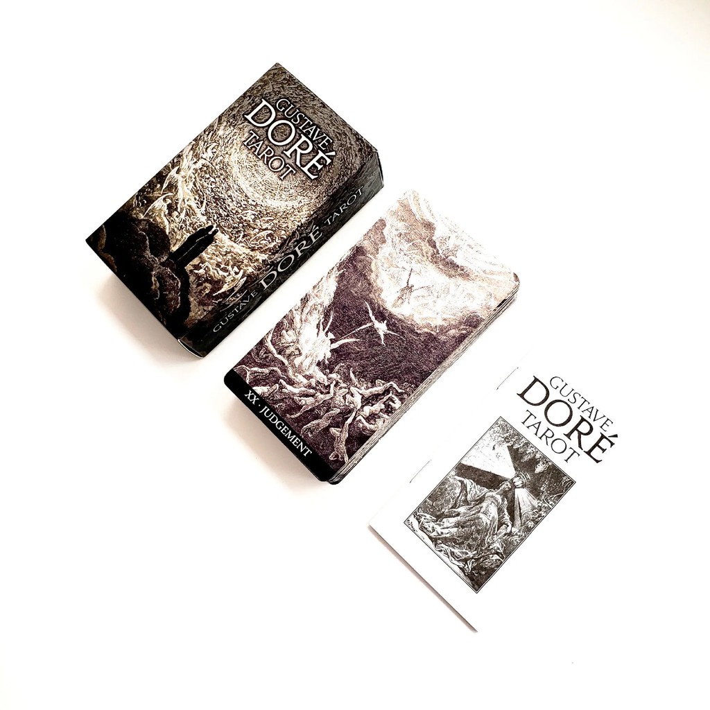 78pcs Gustave Dore Tarot Card Family Party Entertainment Board Games Witch Divination Game Oracle