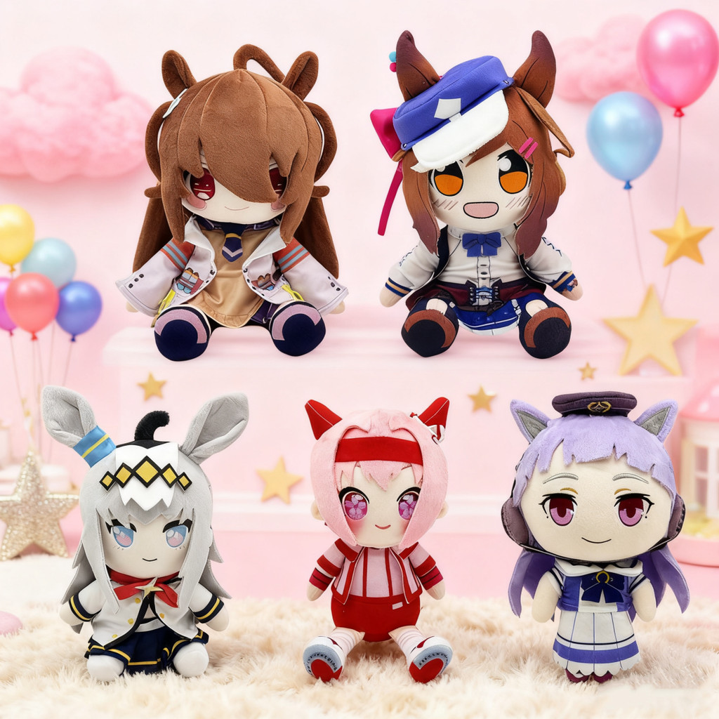 Kawaii Uma musume Plush Toy Anime Pretty Derby Character Merchandise Rice Shower Oguri Cap