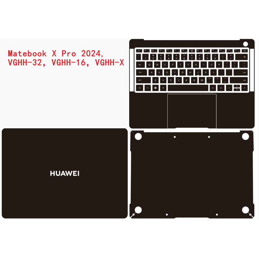 Full Body Laptop Vinyl Decal Cover Sticker Skin Protector For Matebook X Pro 2024 2023 Matebook X