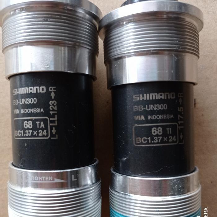 Bottom Bracket Shimano Original Bb Kotak Bearing Un300 110 113 117.5 122 123 127