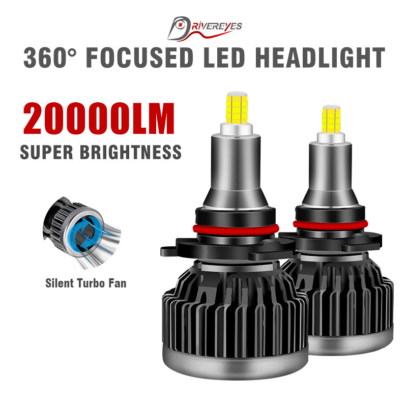 H7 LED Headlight Canbus Bulbs 360 20000LM Super Bright H4 H1 HB3 9005
