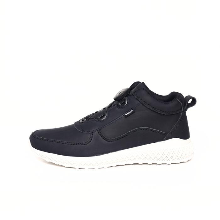 Bradleys Hero TP Sporty Black - Sepatu Kulit Sneakers Casual Pria Tali Putar