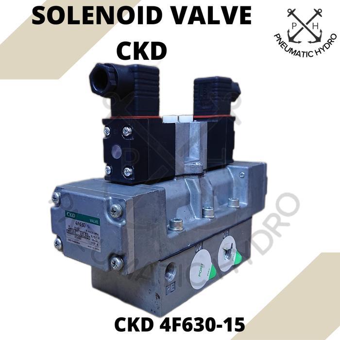 Selenoid valve pneumatic 1/2 CKD 4F630-15