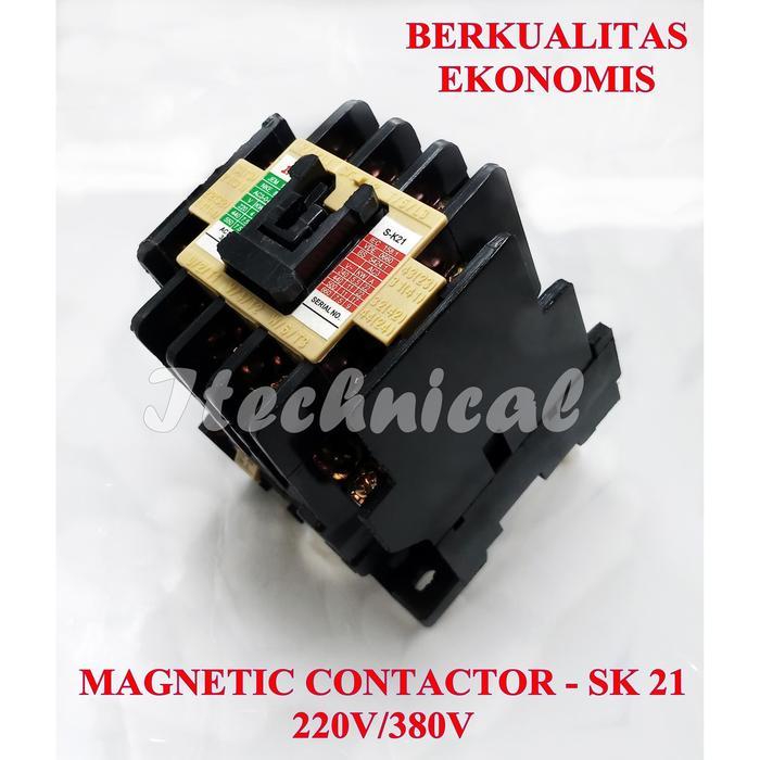 Magnetic Contactor Sk-21 220V 380V / Ac Kontaktor Sk 21 220Vac 380 Vac