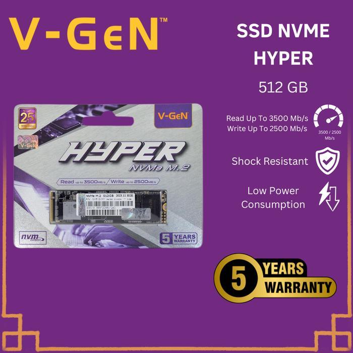 Sale V-Gen Ssd Hyper M.2 Nvme 512 Gb