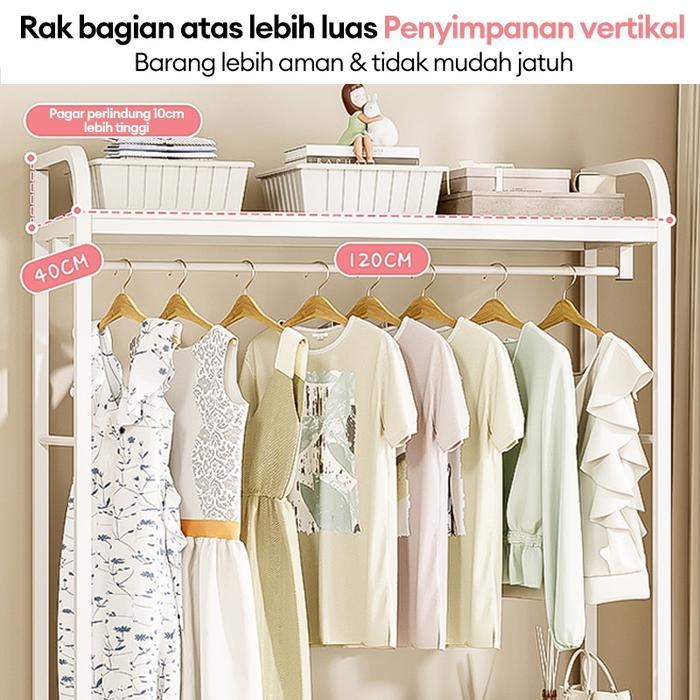 Rak Baju Gantung Gantungan Baju Stand Hanger Rak Pakaian Lemari Pakaian Lemari Besi Pakaian