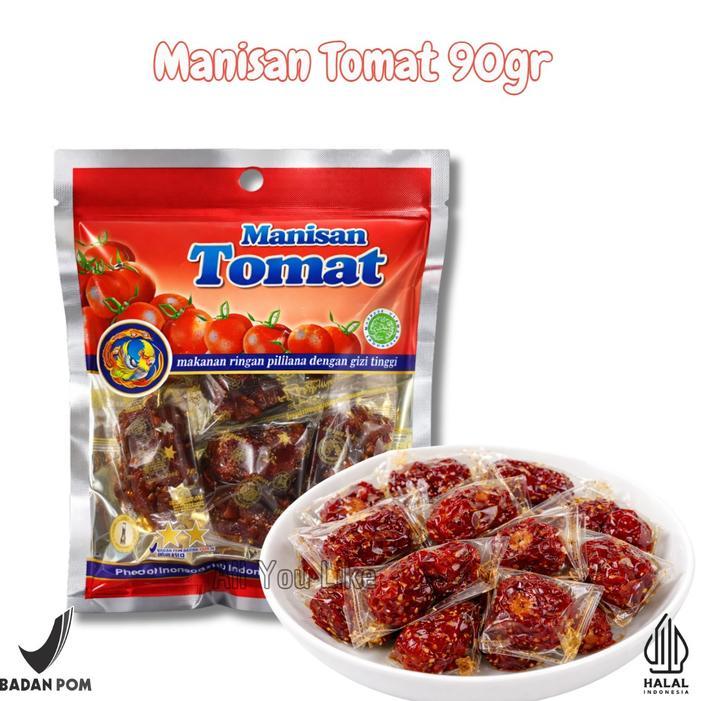 Yummy [Halal] Manisan Tomat Kering 90g / Cemilan Tomat Kering Tanpa Bahan Pengawet Manisan Buah