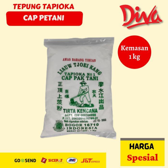 [1kg] Tepung Tapioka Cap Petani / Tepung Kanji / Sagu Tani ORIGINAL