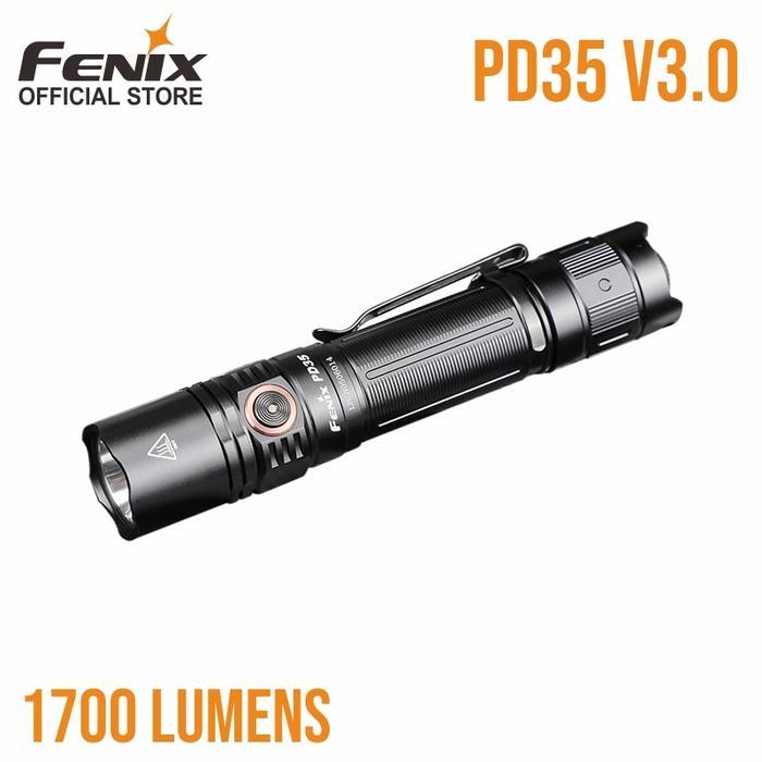READY Fenix Senter Led PD35 V3.0 Tactical Flashlight Terang 1700 Lumens