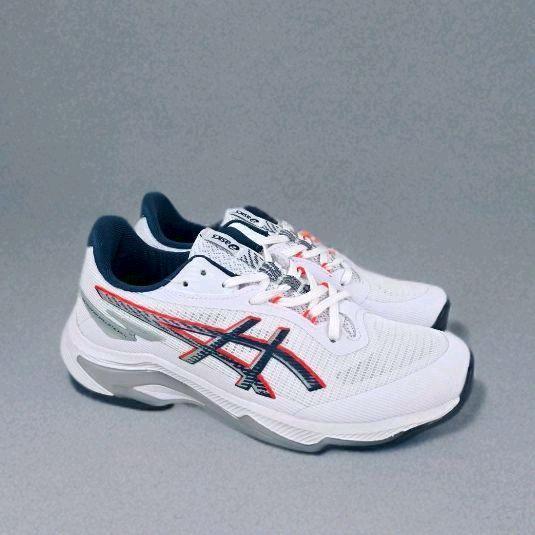 Sepatu Voli Asics Netburner Ff 4 Low White Grey Original