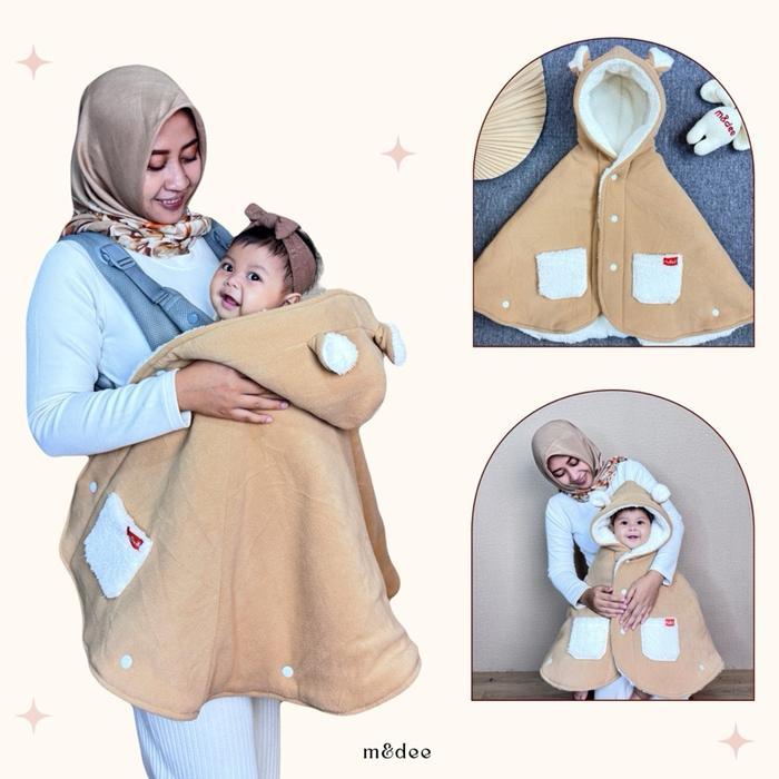 Promo M&Dee - Babycape Mantel Bayi Selimut Topi Bayi Balita Bayi Baru Lahir Terlaris