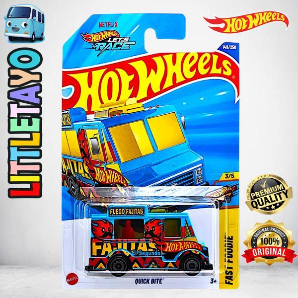 HOTWHEELS QUICK BITE ICE CREAM FOOD TRUCK 2020 BIRU - 2025 Biru