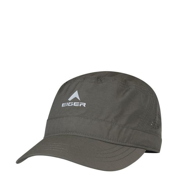 EIGER OLAHRAGA TROEPEN Topi Komando Nilon dengan Ventilasi Laser-Cutting, Model Troepen, Warna Olive