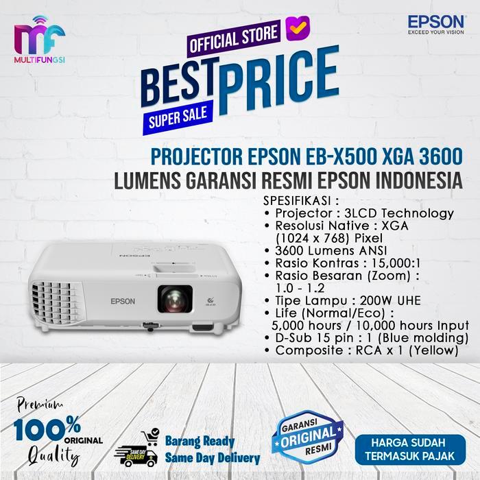 Projector Epson EBX500 XGA 3600 Lumens Garansi Epson Indonesia