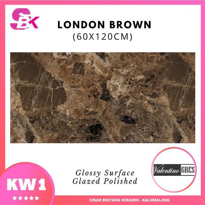 GRANIT RUANGAN GRANIT DAPUR 60X120 LONDON BROWN VALENTINO