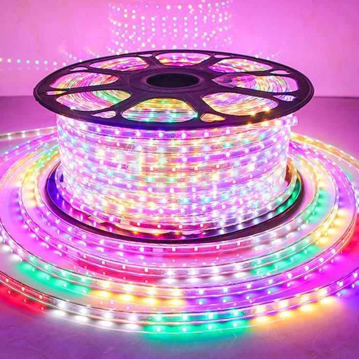 Discount Lampu LED Strip Selang RGB 5050 Outdoor 100M 220V 100METER LED RGB