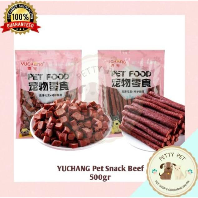 BEST Best Seller Snack Anjing Beef Dog Snack Yuchang Dog Snack Beef 500gr