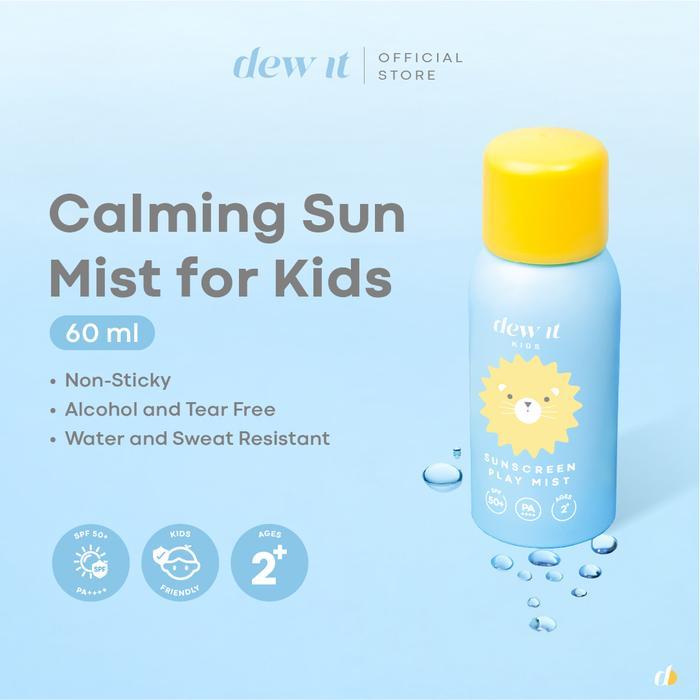 DISKON Dew It Kids - Sunscreen Play Mist SPF 50+ PA+++ Sunscreen Anak Spray Sunscreen Semprot Anti