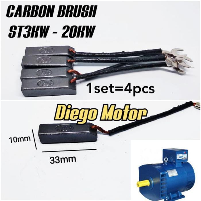 CARBON BRUSH KOOL GENSET DINAMO LISTRIK ST3KW ST5KW ST7, 5KW ST10KW ST15KW ST20KW