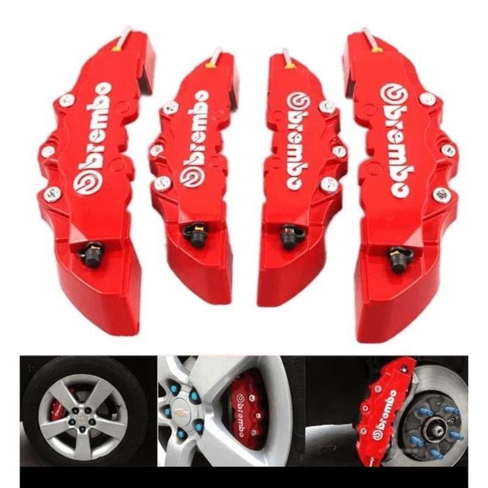 TERLARIS Cover Disk Brake Brembo Merah mobil universal cover kaliper cakram