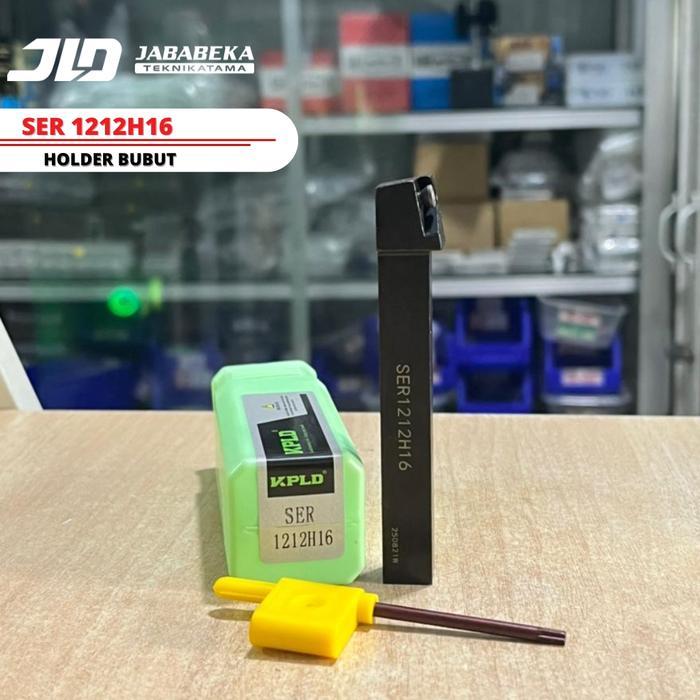 Ser 1212-16 Holder Ulir Gagang Bubut Drat Ulir Luar Insert Er 16 Pisau Bubut Ulir Luar
