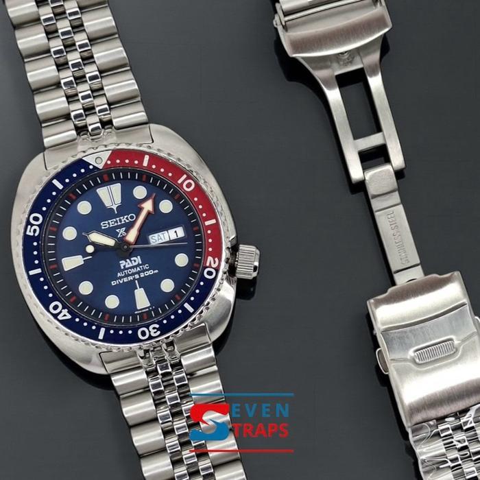 Ready SEIKO JUBILEE BRACELET SOLID END LINK FOR SEIKO TURTLE KING TURTLE