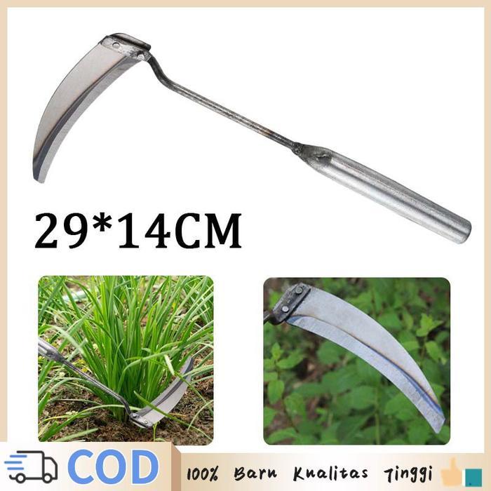 ` Arit Rumput Sabit Potong Rumput Celurit Rumput Tajam Multifungsi Sabit Rumput Untuk Menyiangi Dan