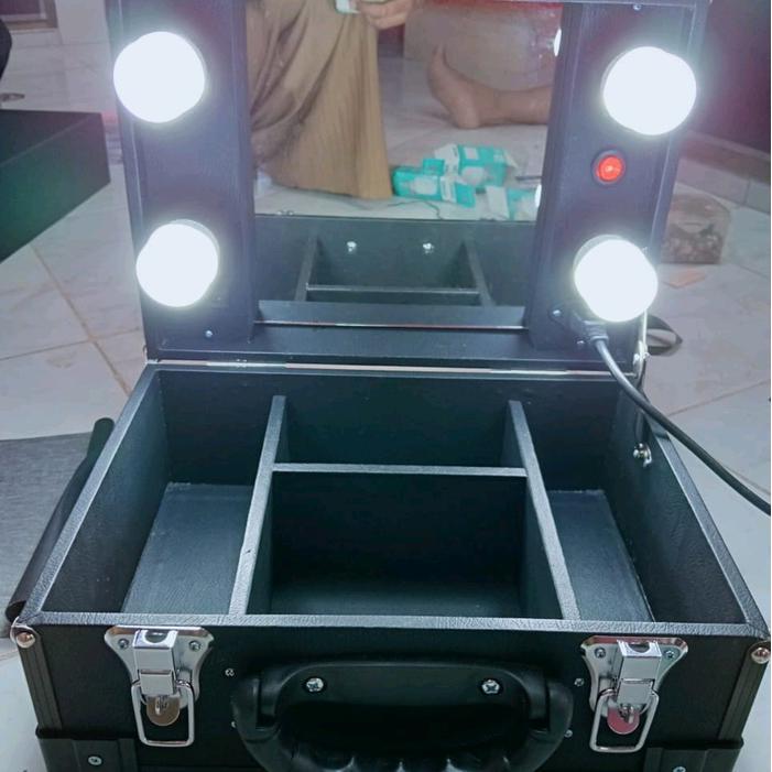Beauty Case Mini 4 Lampu Model Tenteng koper mua