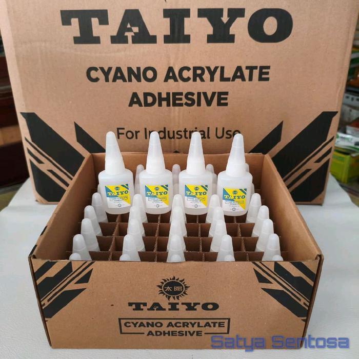 Lem Alteco TAIYO Jumbo (1 Box isi 40 botol) / Lem Serbaguna TAIYO Cyano Adhesive
