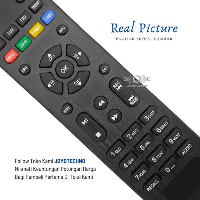 Remote Remot STB Matrix Apple Merah HD Termurah Set baterai