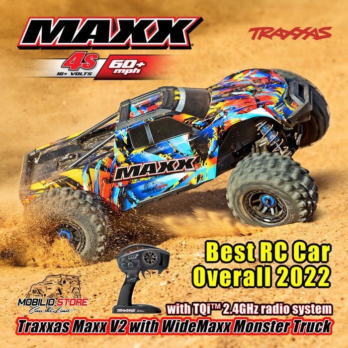 Traxxas Mobil Remote Control Maxx Trx With WideMaxx RC Monster Truck RTR