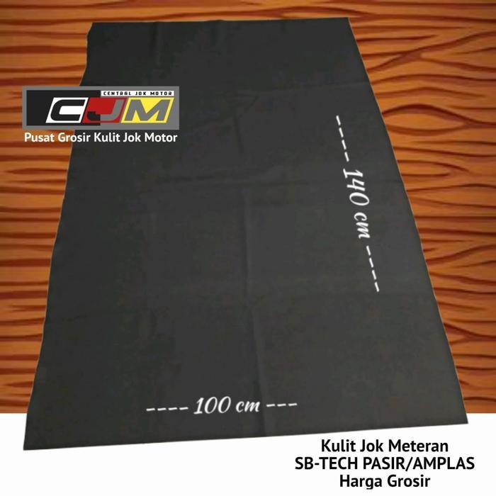 "New" SB-TECH AMPLAS PASIR METERAN Harga Grosir Kulit Jok Meteran Bahan Oscar Hitam Polos 1meter x