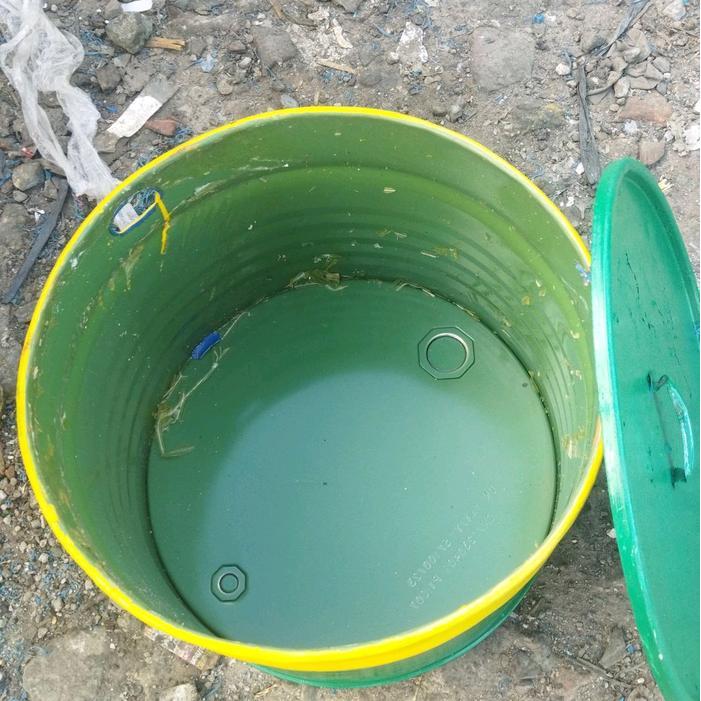 Premium Seo Tempat Sampah Besi 100 Liter Lengkap Dengan Tutup Besi Cikrak Tong Besi/ Drum Besi